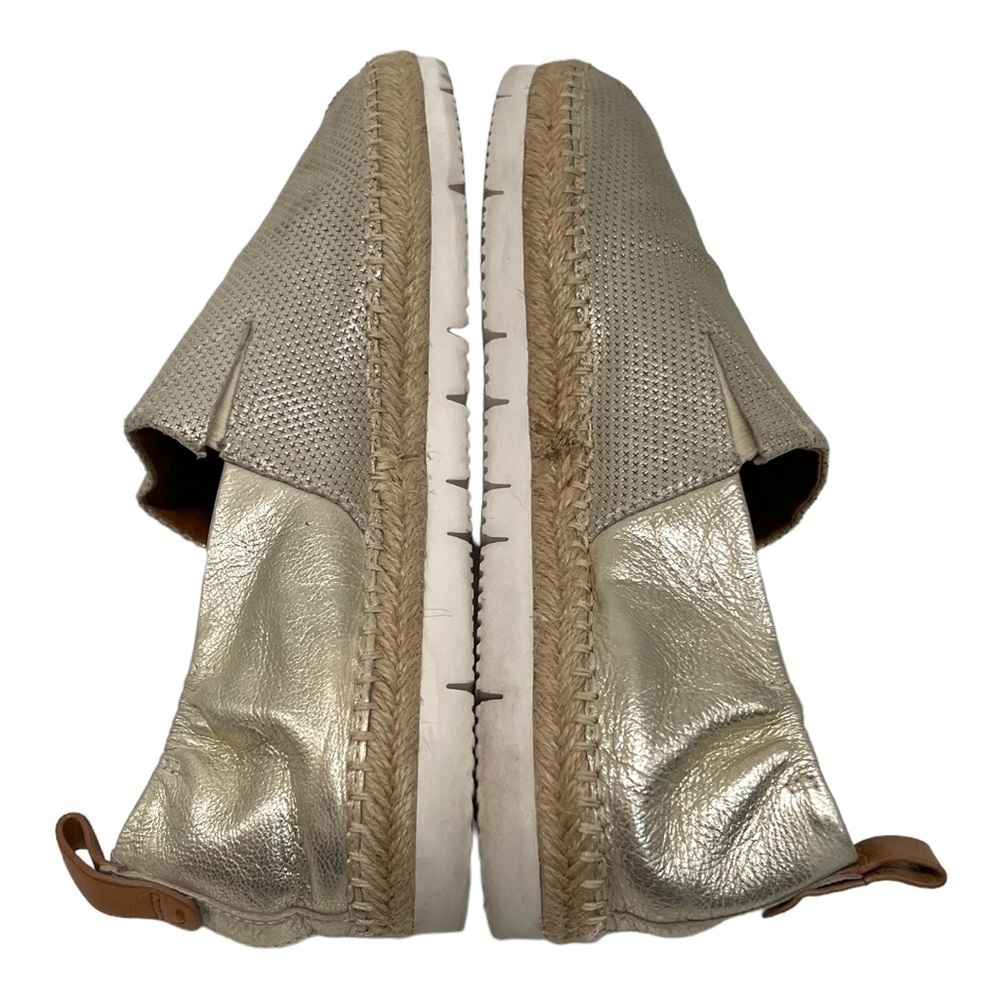 Gentle Souls Lara A-Line Sport Leather Gold Slip On Comfort Espadrilles Womens 9 - Picture 8 of 13